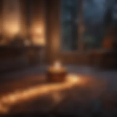 Illuminating the Path of Gratitude A candlelit setting symbolizing mindfulness and gratitude