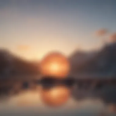 Awakening to Gratitude A tranquil sunrise symbolizing new beginnings and gratitude