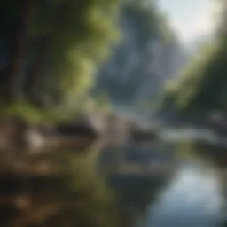 A serene landscape depicting tranquility and hope