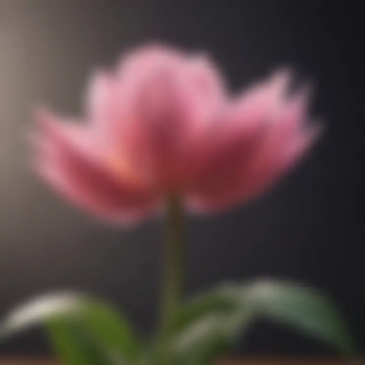 A close-up of a flower blooming, representing growth and mindfulness