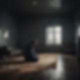 A darkened room symbolizing isolation and despair