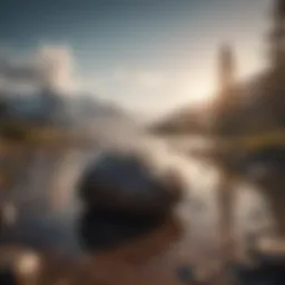 A serene landscape representing inner peace