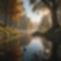 A serene landscape reflecting tranquility and gratitude.