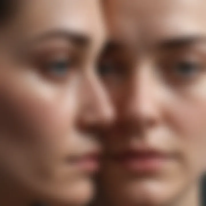 Diagram showing the emotional responses of empathy and sympathy