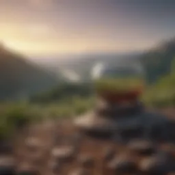 A tranquil landscape symbolizing inner peace