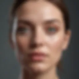 An abstract representation of distorted reflection symbolizing body dysmorphia