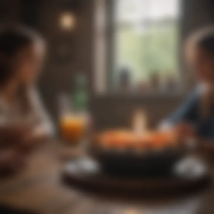 A cozy gathering of friends sharing heartfelt moments.