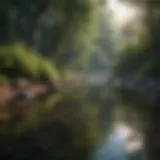 A serene nature scene reflecting tranquility and gratitude.