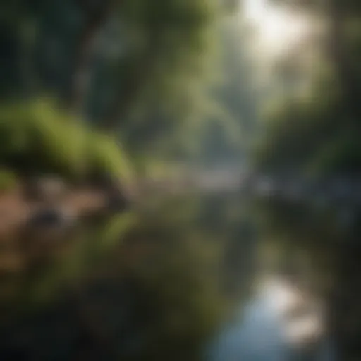 A serene nature scene reflecting tranquility and gratitude.