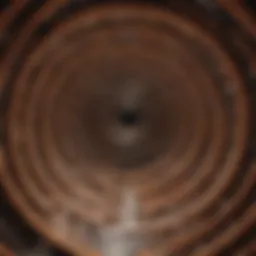 Abstract representation of a swirling labyrinth of thoughts