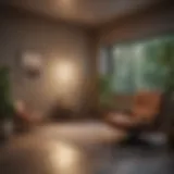 A calm and inviting therapy room setting