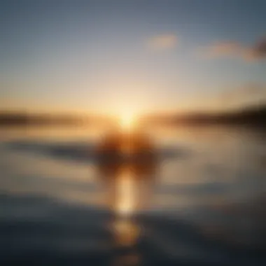 Golden Sunburst on Serene Water