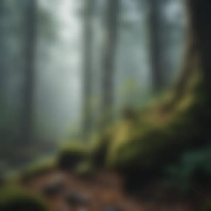 Misty forest scene evoking a sense of calm and connection to nature