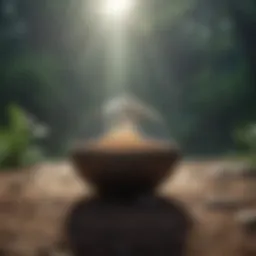 Serene environment fostering mindfulness