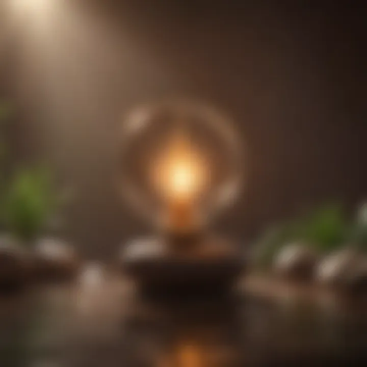 A visual representation of energy flow during meditation