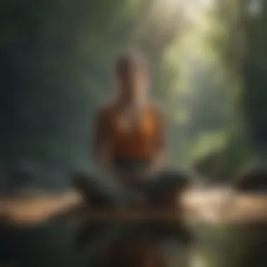 Mindful Meditation: Embracing Inner Peace An individual meditating in a peaceful setting