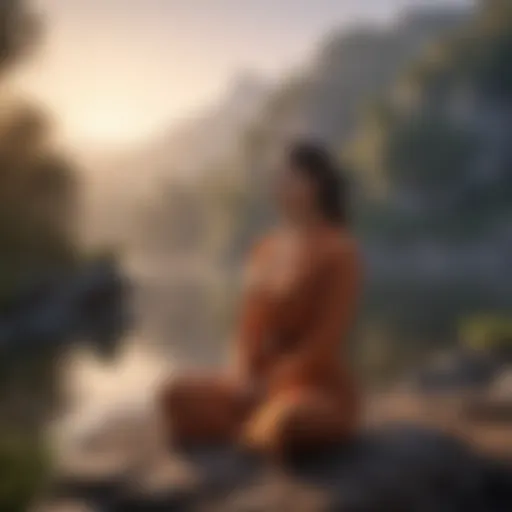 Meditating at Sunrise