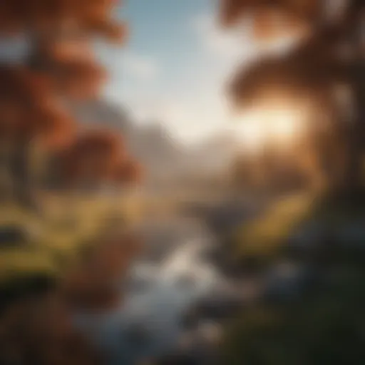 A serene landscape symbolizing mental clarity and peace