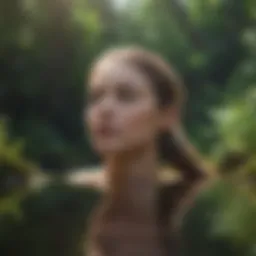 A serene nature scene symbolizing self-reflection and growth