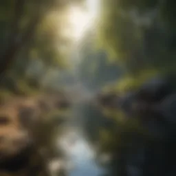 A serene landscape that reflects inner peace and confidence.