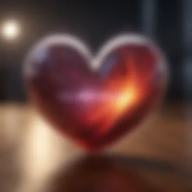 Affirmations of Love A vibrant heart surrounded by uplifting affirmations