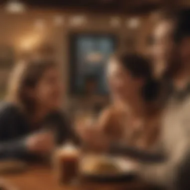 The Joy of Meaningful Connections A cozy gathering of friends sharing laughter and joy