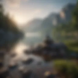 A serene landscape symbolizing inner peace