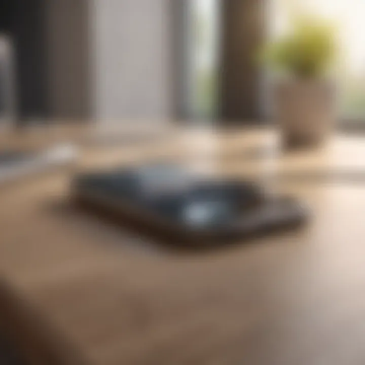 A minimalistic workspace with no devices in sight