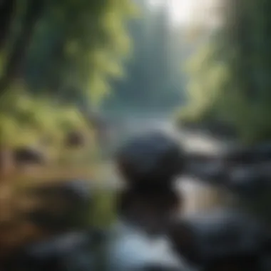 Serenity in Nature A serene landscape symbolizing emotional tranquility