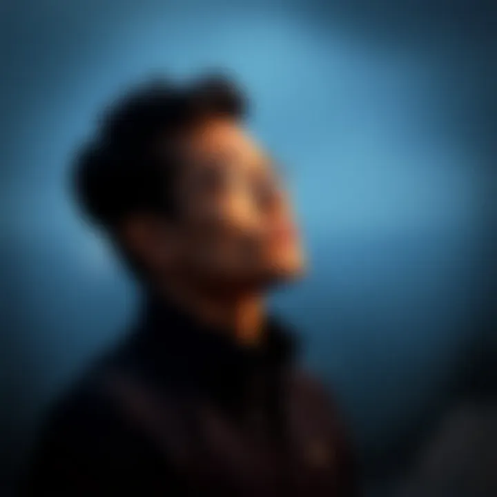 An individual reflecting thoughtfully, representing the journey of self-discovery