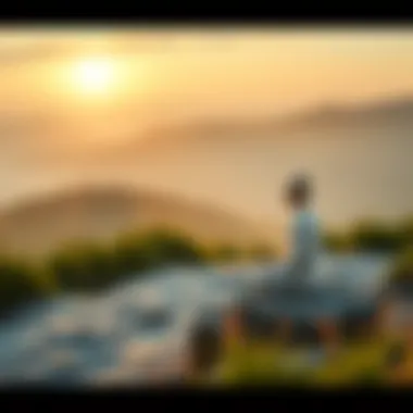 Finding Inner Peace A serene landscape symbolizing inner peace and emotional clarity