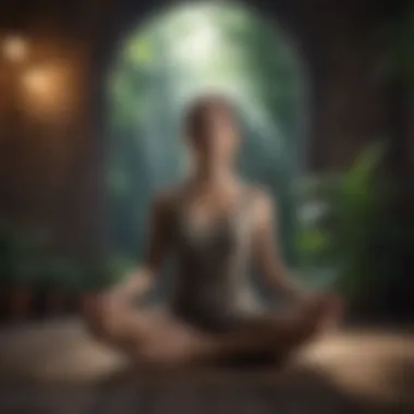 Embracing Mindfulness A person meditating to showcase mindfulness