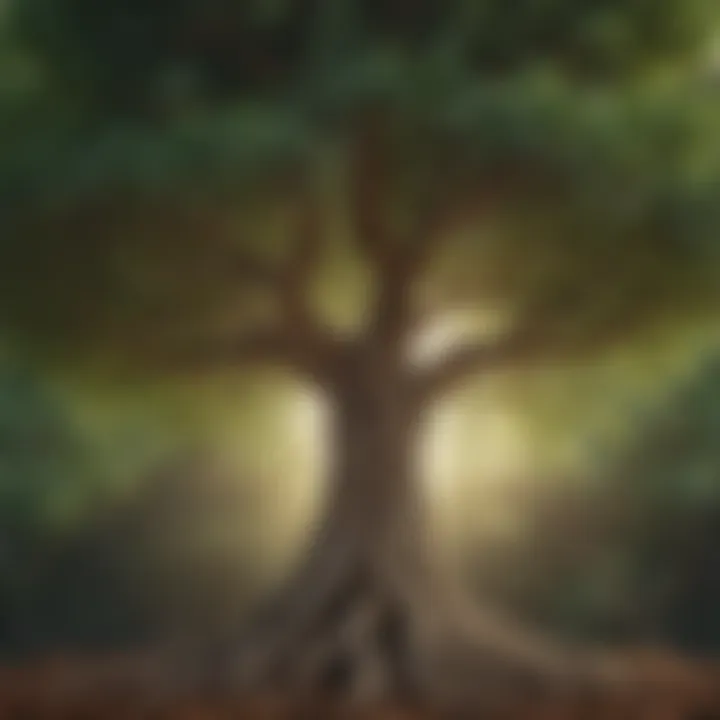 Illustration of a flourishing tree symbolizing personal growth and well-being