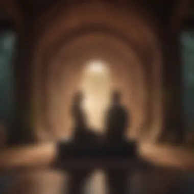 Mindfulness Through Love A peaceful meditation scene illustrating mindfulness
