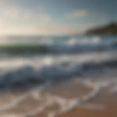 The Calming Rhythm of Ocean Waves Gentle waves lapping at a quiet shore