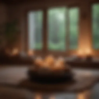 A Peaceful Meditation Sanctuary Meditative space with candles and soft cushions