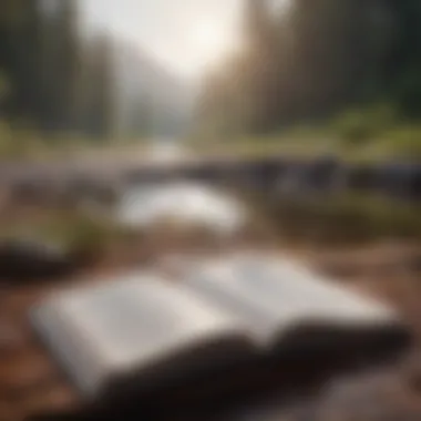 The Journey of Self-Reflection A journal with open pages, symbolizing introspection and personal growth