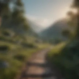 A tranquil landscape symbolizing inner peace