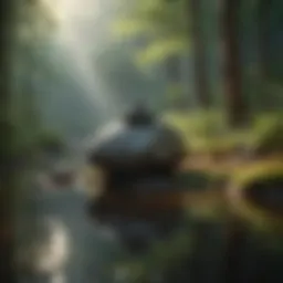 Serene landscape reflecting tranquility and mindfulness