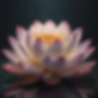 Illustration of a blossoming lotus flower symbolizing inner growth