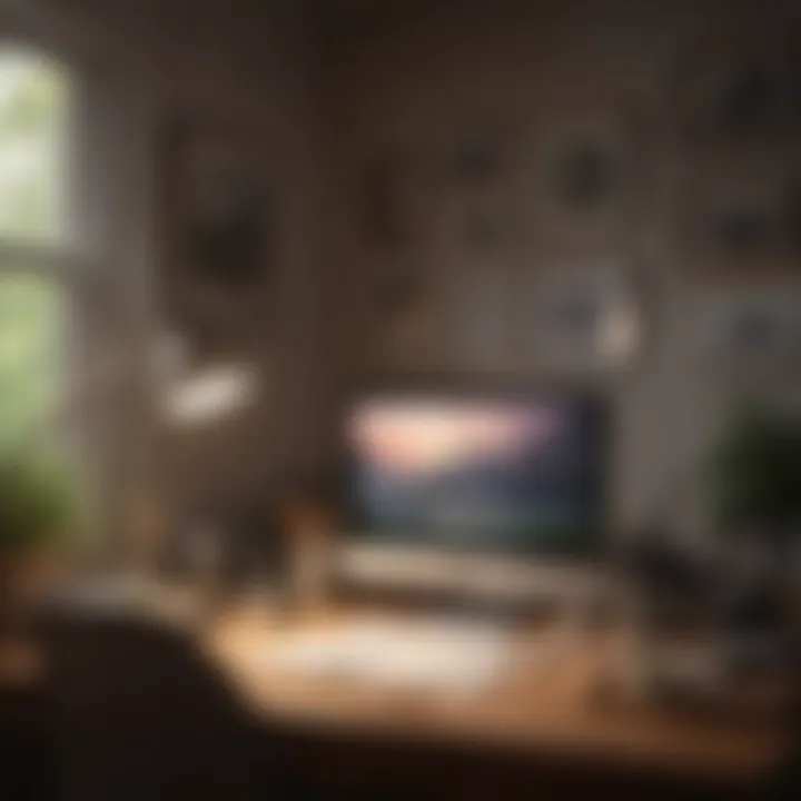 Calming workspace enhancing productivity