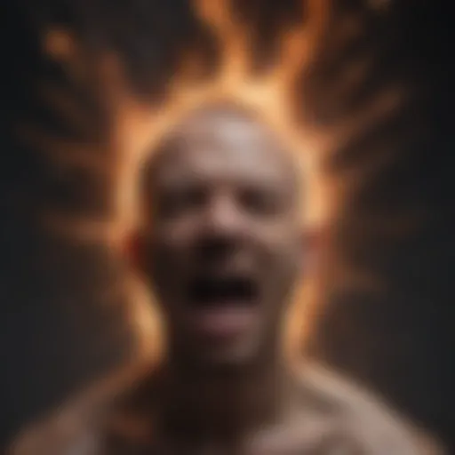 An abstract representation of emotional turbulence
