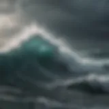 Illustration of a stormy sea symbolizing turbulent emotions