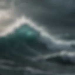 Illustration of a stormy sea symbolizing turbulent emotions