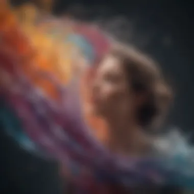 Emotional Spectrum Artistic depiction of emotions as colorful swirling waves