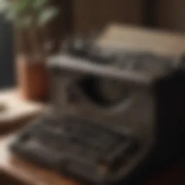 Vintage typewriter with Maya Angelou quote