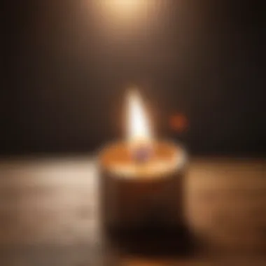 Candle flame focusing for mental clarity