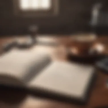 Documenting Mindfulness: A Journey Within Close-up of a journal with mindfulness notes