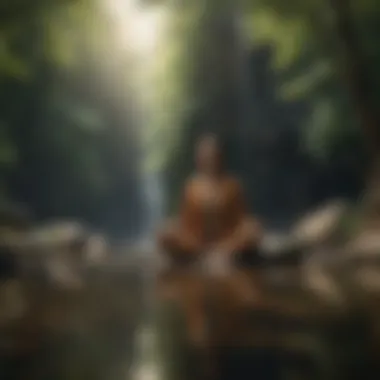 Finding Stillness: Meditation for Clarity Individual meditating in a peaceful environment
