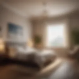 A tranquil bedroom setting promoting peaceful sleep
